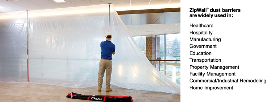 ZipWall® A Perfect Paint Booth - ZipWall Dust Barrier System