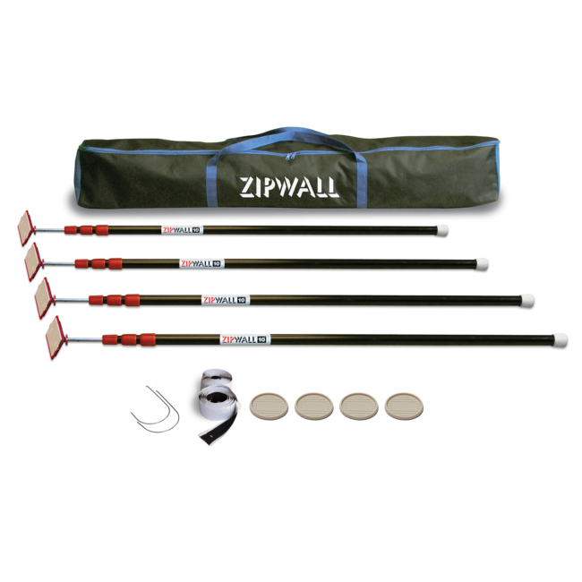 ZipWall 10 4-Pack Dust Barrier Poles product commercial and residential