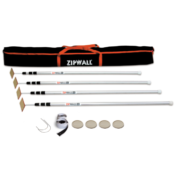 ZipWall 12 Spring-Loaded Dust Barrier Poles for professional contractors